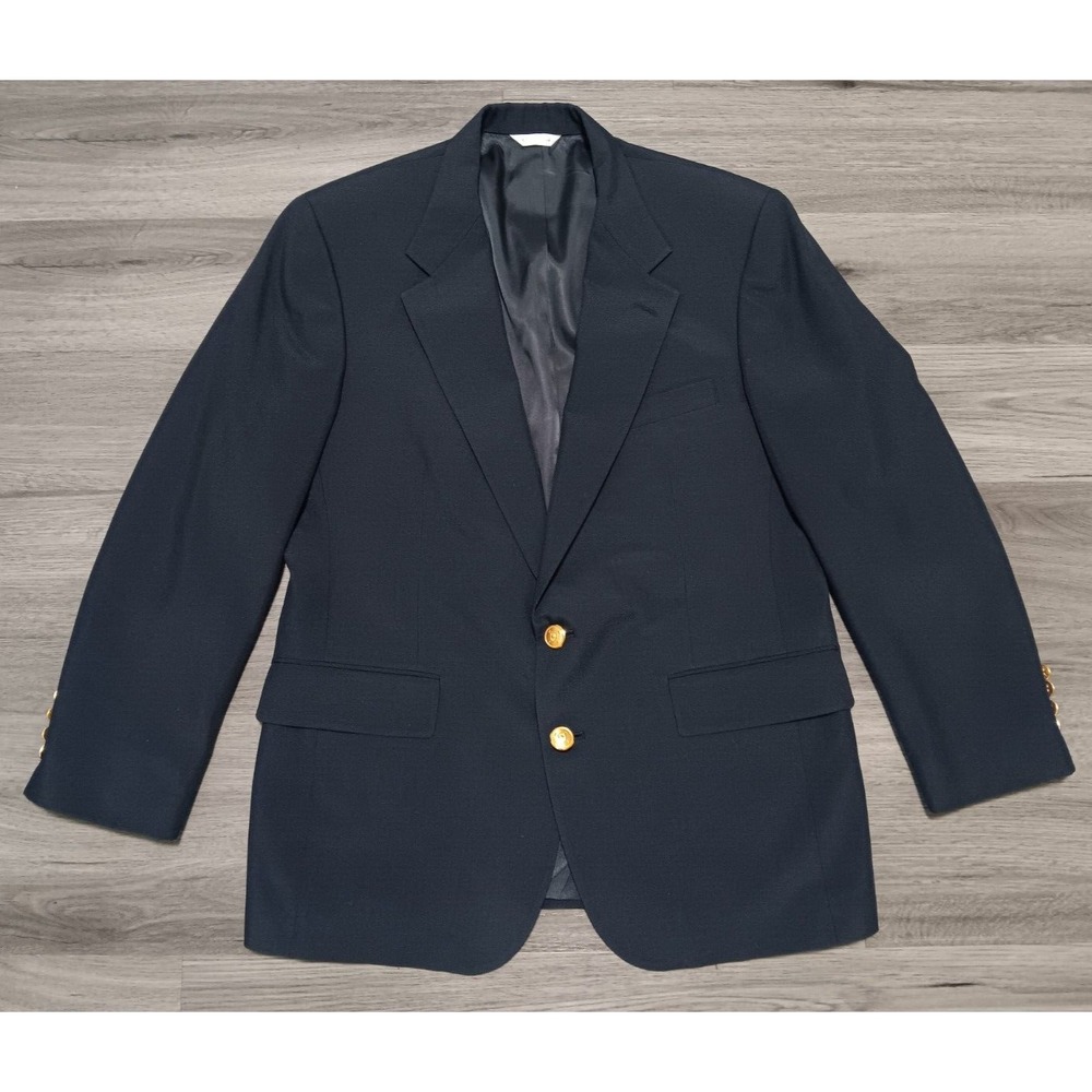 Polo Ralph Lauren Men's Navy Blue Polo‎ University Club Sports Coat Size 43R USA